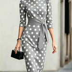 Ruby Turner | Polka Dot Midi Dress For Women