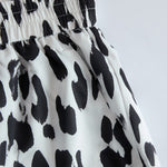 Modern And Stylish White Leopard Print Chiffon Pants
