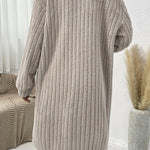 fur lapel plush top coat