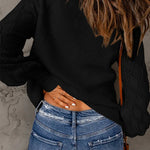 V Neck Long Sleeve Button Down Ribbed Sweatshirts Cardigan