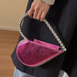 Heart Shape Shiny Split-Joint Bags Bags Accessories Handbags