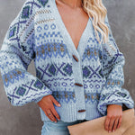 Loose Casual V-neck Cardigan Sweater Jacket