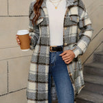 Mila ��� Soft Plaid Lapel Coat
