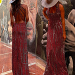 Margovil Criss Cross Open Back Tie Dye Maxi Dress