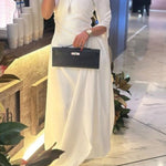 Solid Color Split-Side All-Match Flying Sleeves Maxi Dresses