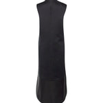 A-line High-low Solid Color Split-Joint Zipper Round-neck Maxi Dresses