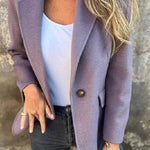 Fashionable and versatile lapel jacket