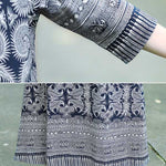 Vintage Cotton Blend Printing Midi Dresses