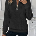 Olivia | Elegant Quarter-Zip Sweater