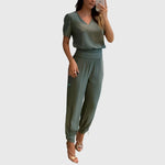 Reina | Chic Blouse and Trouser Ensemble