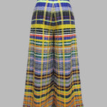 Stylish Selection Wide Leg Loose Checkerboard Printed Casual Pants Bottoms