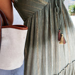Tie Dye Sleeveless Long Dress Flowy Boho Maxi Sundress Spaghetti V Neck Dress with Belt