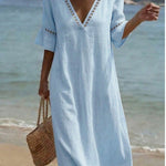 ELARA | Breezy Maxi Dress Flattering Comfort Seaside Style