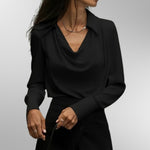 Stephanie | Chic Satin Blouse