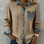Paula | Patchwork Denim Shirt
