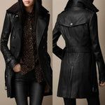 Nerea | Classic Leather Coat