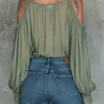 Boho V-Neck Off-Shoulder  Lace Blouse