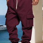 KZZ Men's Loose Fit Fleece Lined Cargo Pants