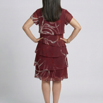 Alani | Composed Abstract Knee Length Dress