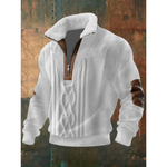 Ethan | Fleece-Lined Zip Turtleneck Sweater
