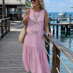 Dragonfly - Sleeveless Maxi Dress