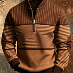 Viktor | Geometric Half-Zip Sweater