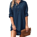 Nadorine Women's Cotton Shirt Dress