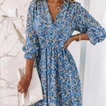 Thessaly | Elegant Floral Maxi Dress-