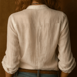 Romantic Boho White Cotton Lace Blouse
