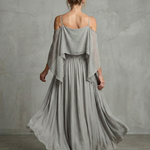 Marisol™ | Layered Drape Cold Shoulder Top Wide Leg Set