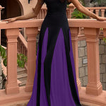Margovil Spaghetti Strap Color Block Swing Maxi Party Dress(7 Colors Available!)