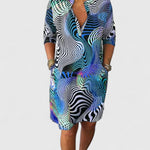 Lia | Sophisticated V-neck Dress
