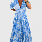 Blake | Elegant Floral V-neck Dress