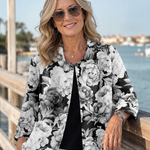 Leontina | Engraved Peony Blouse