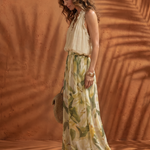 Solange™ | Halter Neck Blouse Floral Wide Leg Set