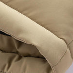 KZZ Winter Hooded Casual Fleece-Lined Men's Coat with Removable Hood
