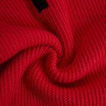 Retro Sports Style Contrast Color Knit Top And Pants Set