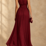 Paula Halter Neck Chiffon Maxi Dress