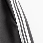 Retro Sporty Webbing Grey-white Half-zip Sweatshirt And Wide-leg Pants Set