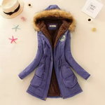 Therelle™ - Autumn/Winter Jacket with Hood, Embroidery, and Figure-Hugging Fit