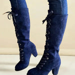 Elda | Brown Knee Boots