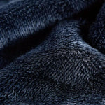 KZZ Men's Heavyweight Double Sided Fleece Jacket with Full Zip Closure & Hood Thick Winter Warm Coat