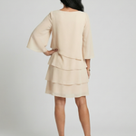 Della | Layered Flare Sleeve Knee Length Dress
