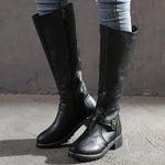 Tatiana | CLASSIC BUCKLE KNEE-HIGH BOOTS FOR WOMEN