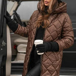 Hortensia | Elegant Quilted Down Jacket with Hood