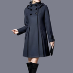 Solvara™ - Elegant Jacket with Side Pockets and Hood