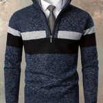 Milan | Color-Block Half-Zip Sweater