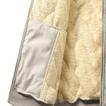 KZZ Men's Warm Fleece Lined Jacket with Zipper Closure ,Casual Sports Coat