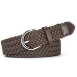 Margovil Faux Leather Metal Buckle Adjustable Braided Belt