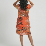 Evania | Speckled Tier Knee Length Dress